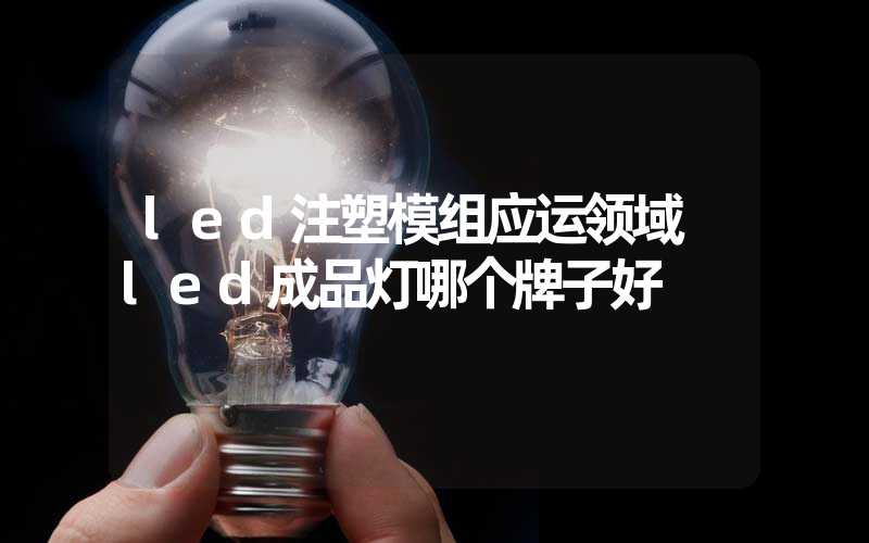led注塑模组应运领域 led成品灯哪个牌子好